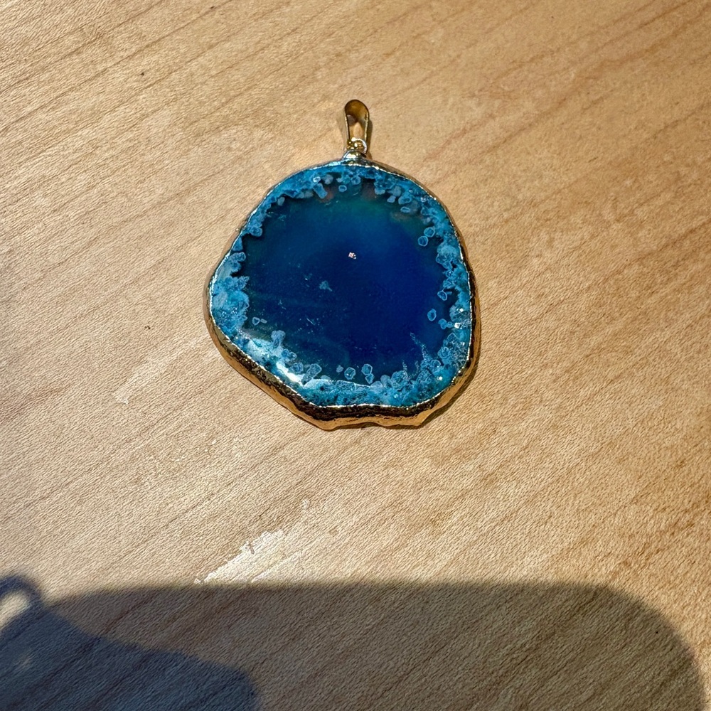 Blue Agate Pendant